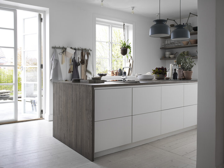 Köksinspiration Bistro vit och pärlgrå