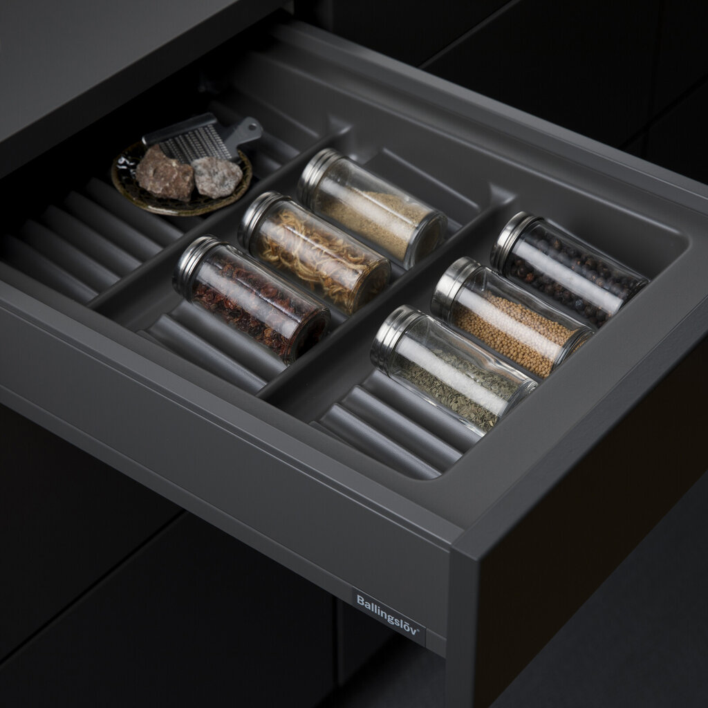 Insatsfack krydd 40, grå plast