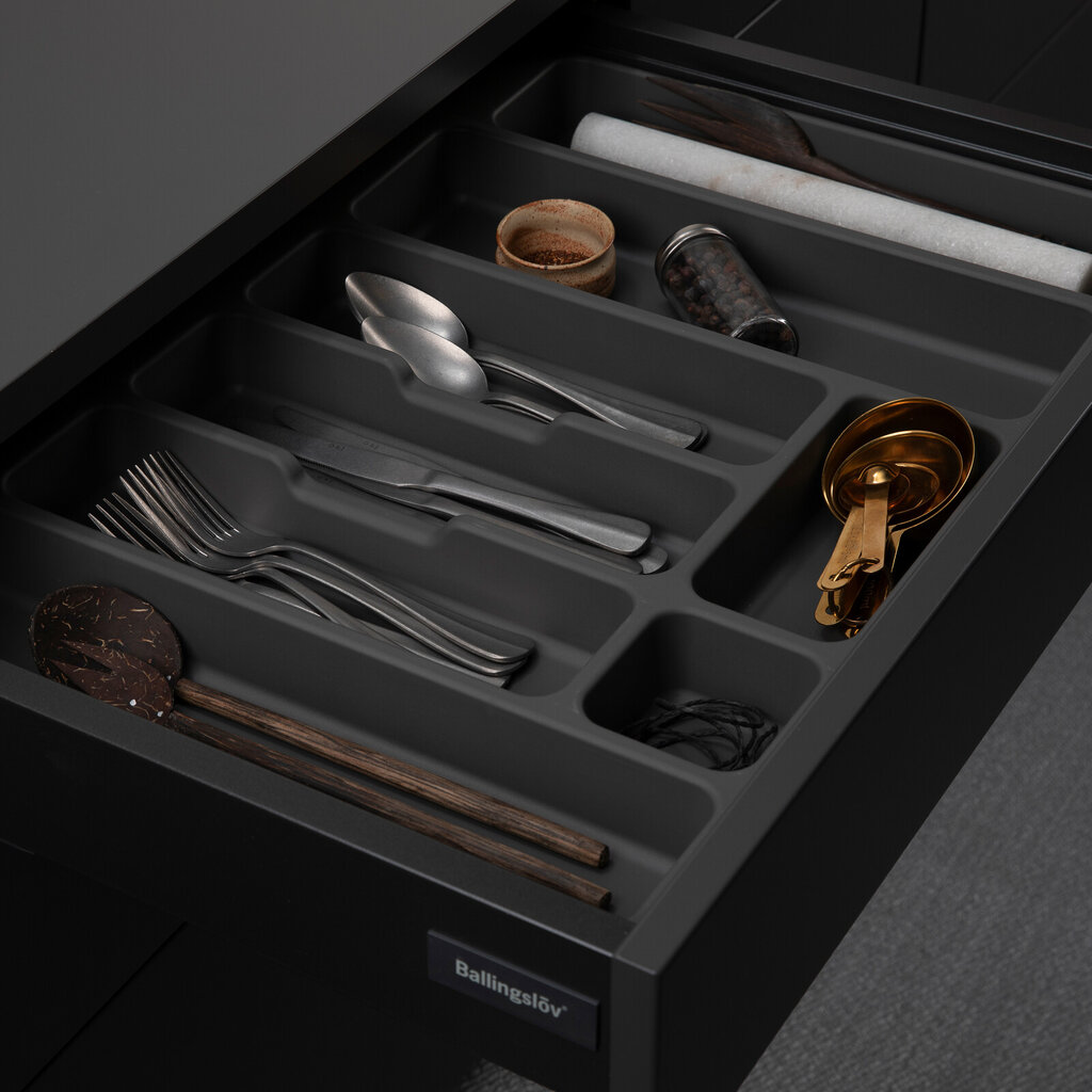 Insatsfack 70 grå plast Atira