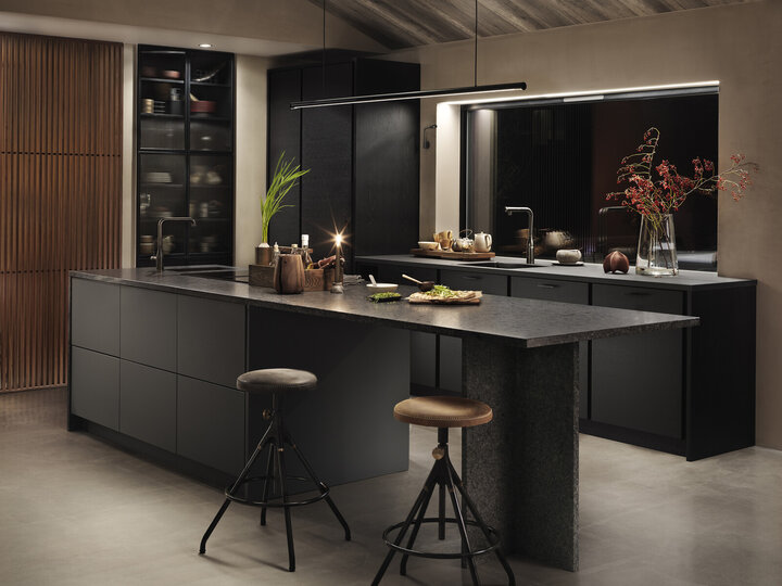 Köksinspiration Bistro svartbets Fenix grafitgrå