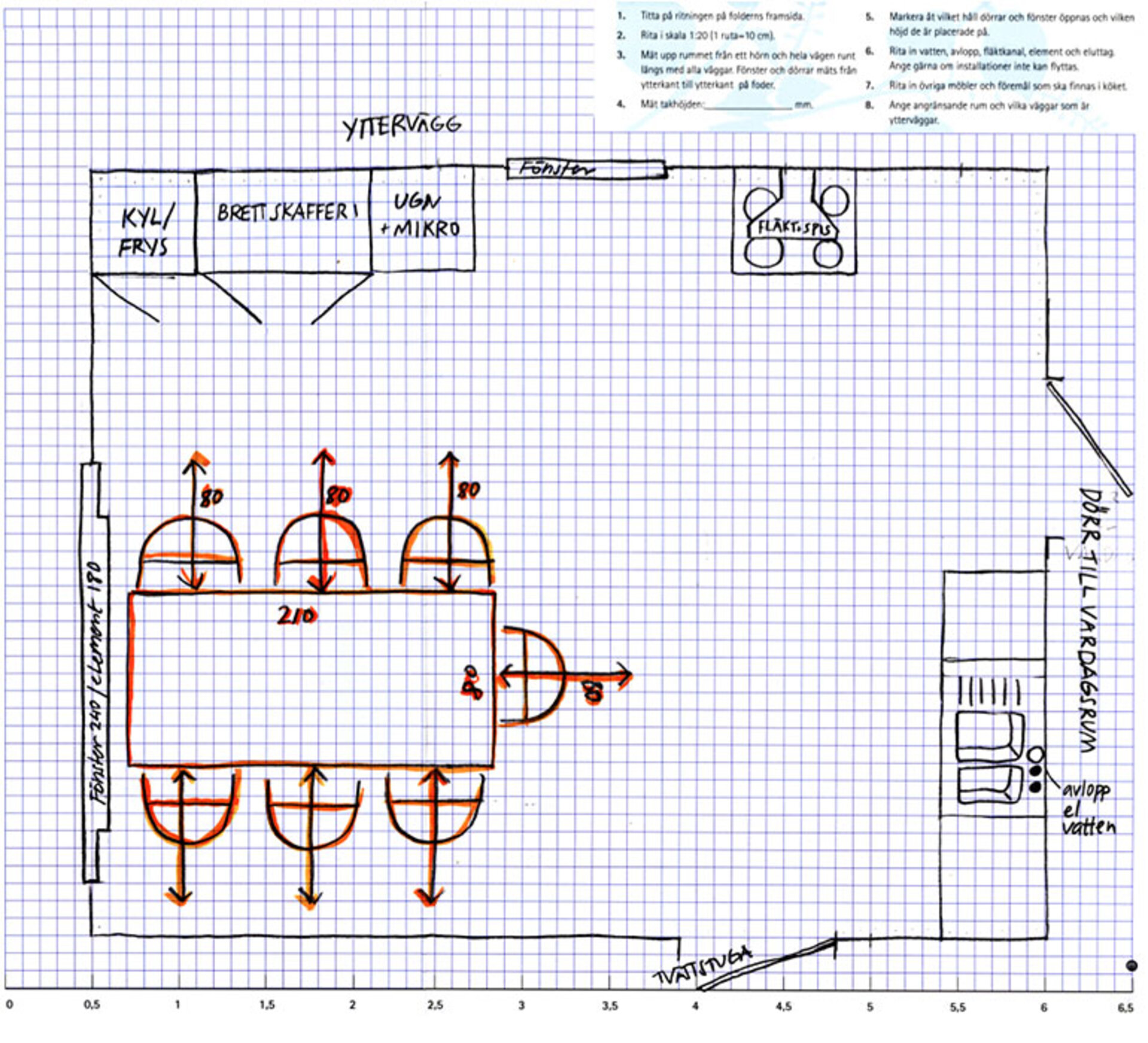 Planritning: matplats Planritning: matplats