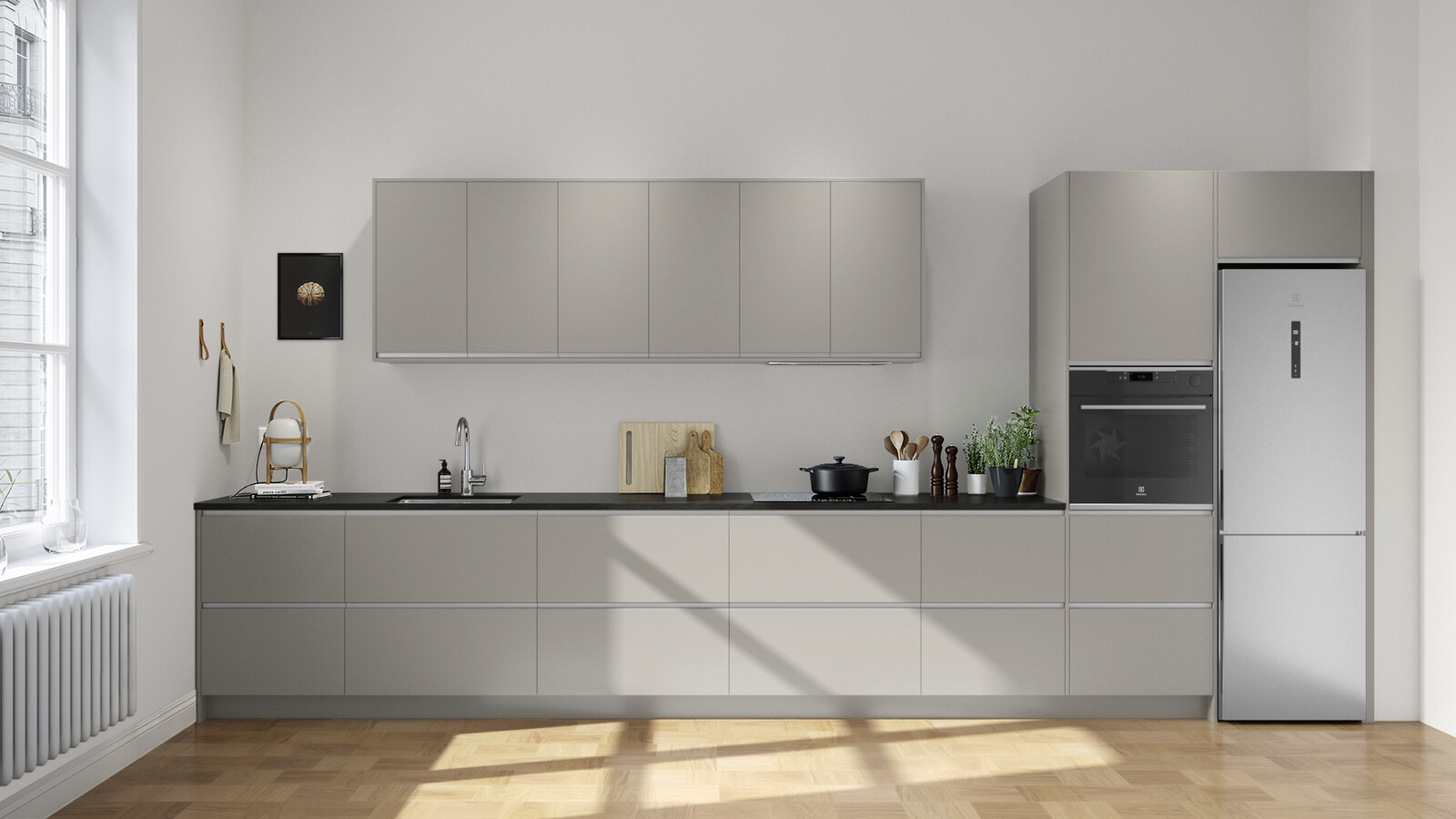 Line varmgrå alu Line varmgrå alu