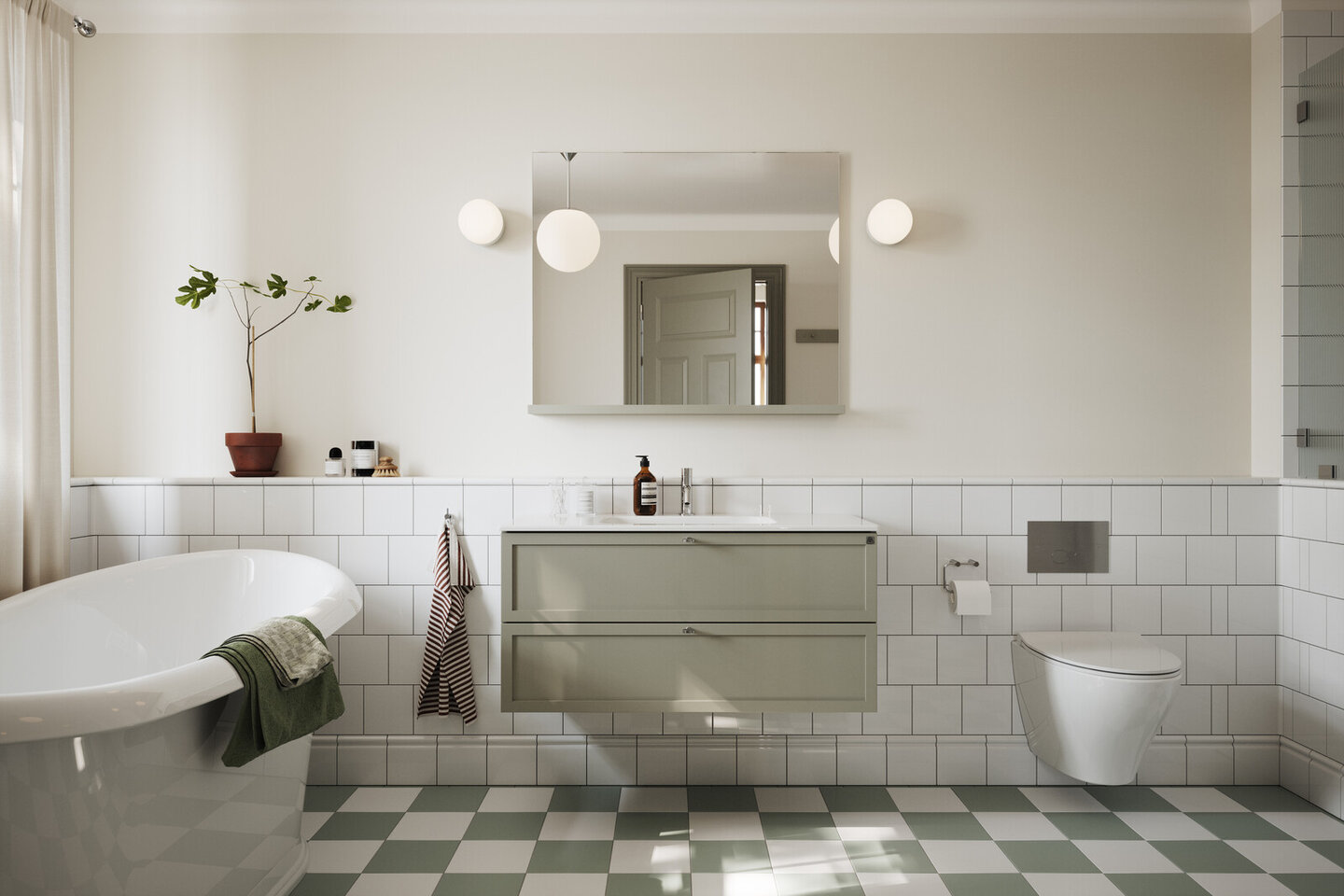 Badrumsinspiration Aroma salviagrön