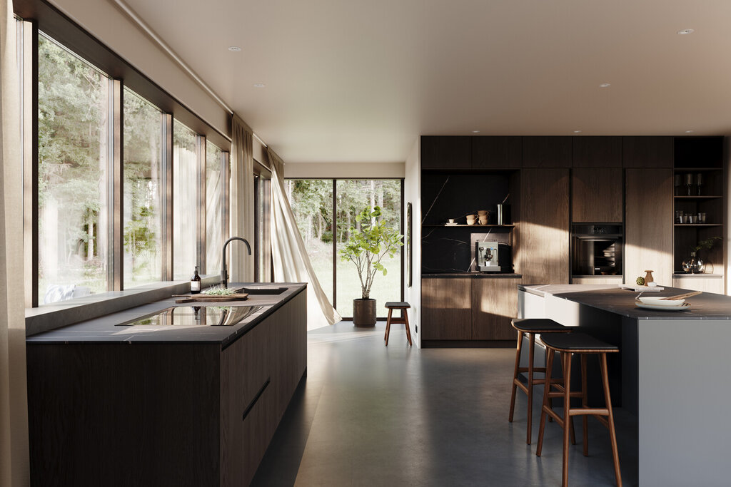 Köksinspiration Sintra mörk ek med grepp