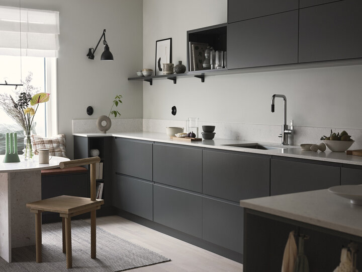 Köksinspiration Line peppargrå