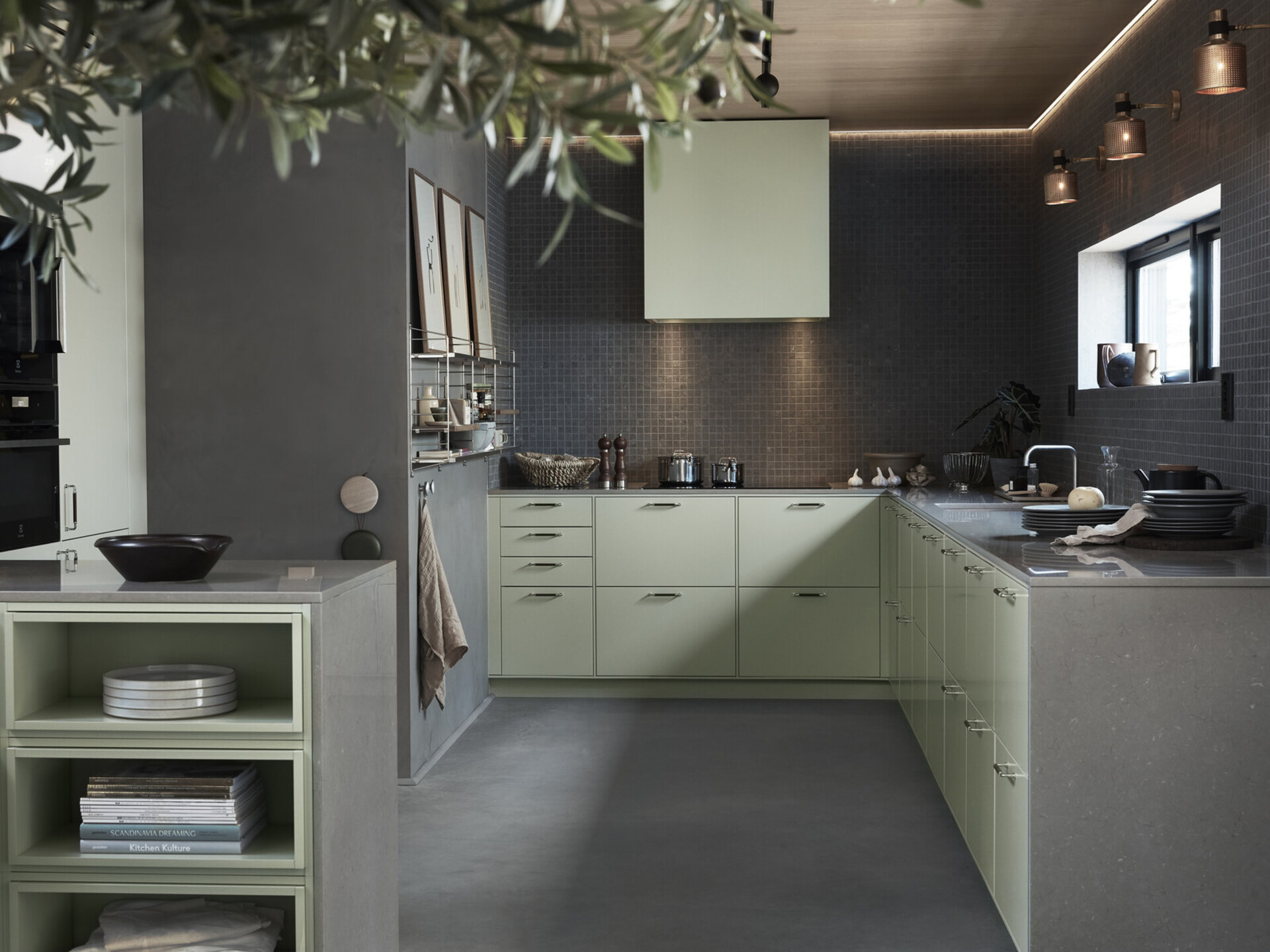 Köksinspiration Bistro lindblomsgrön system 10