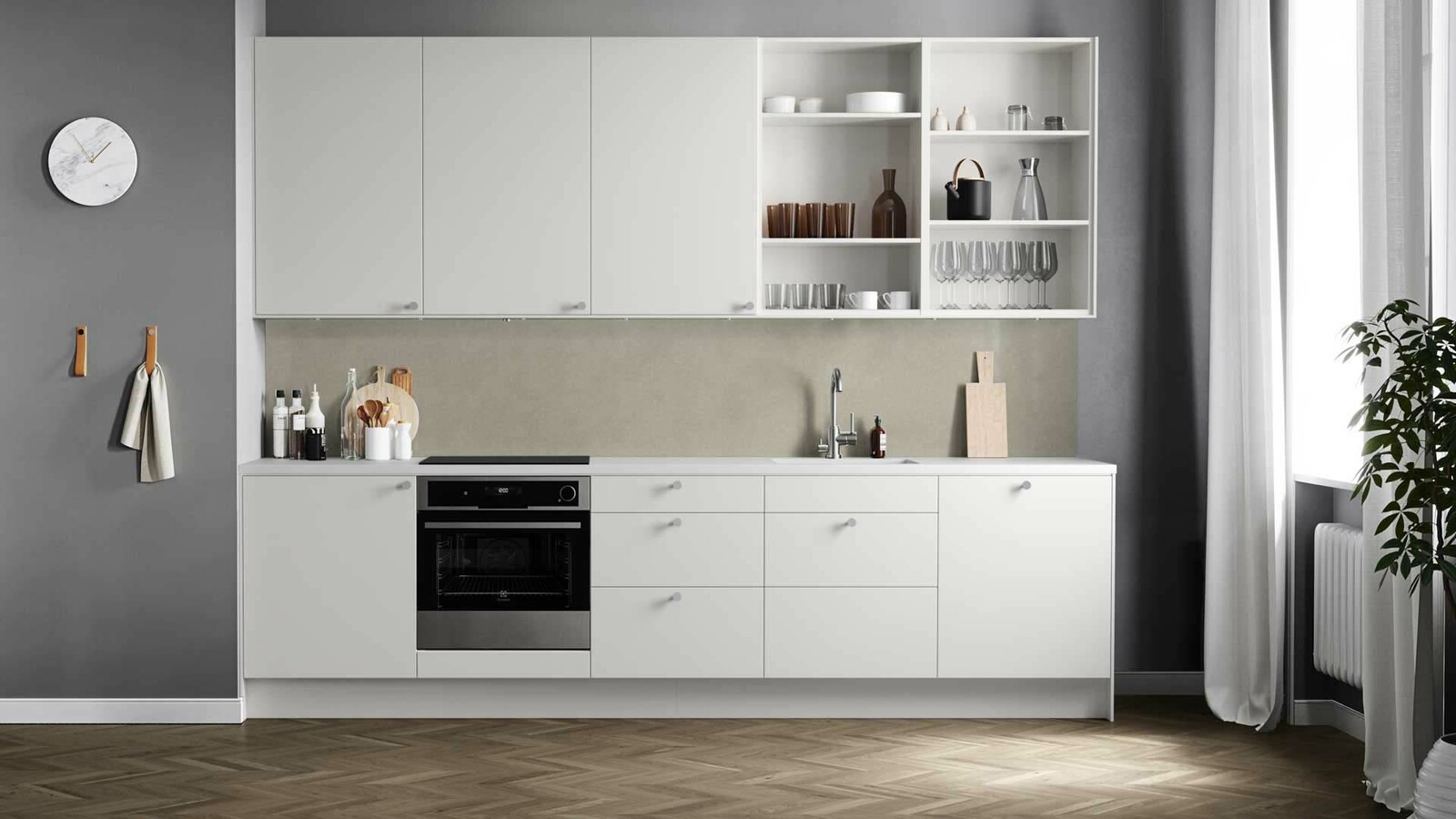 Harmoni vit rakt kök Harmoni vit rakt kök