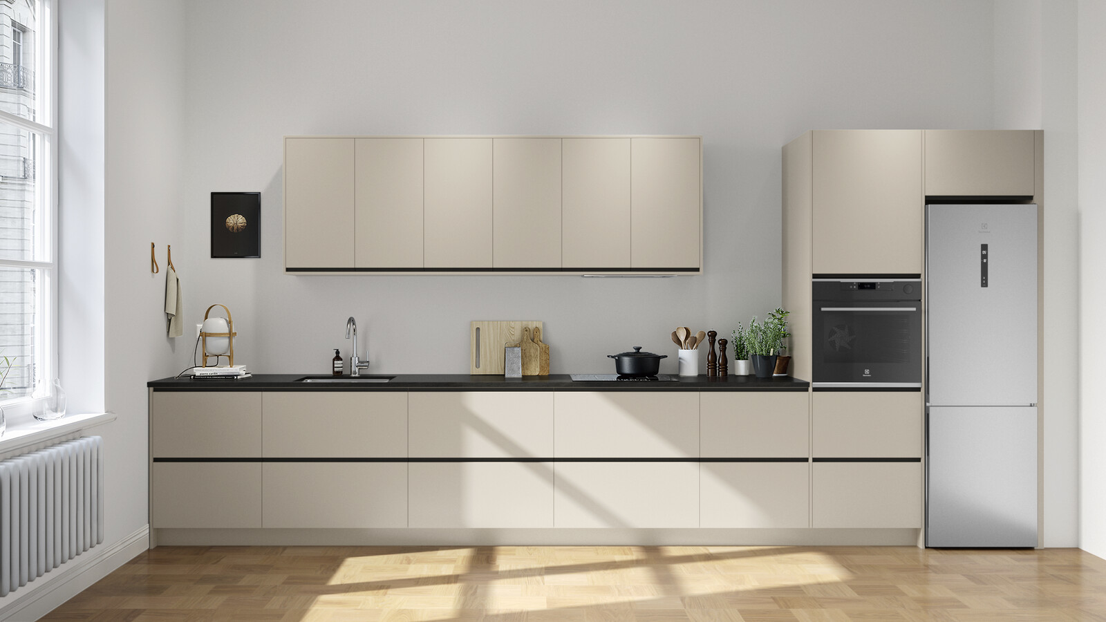 Line ostronbeige grafitgrå