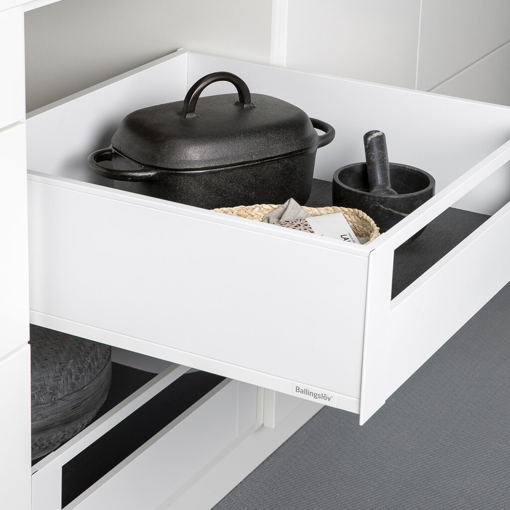 Back 60 vit plåt hög