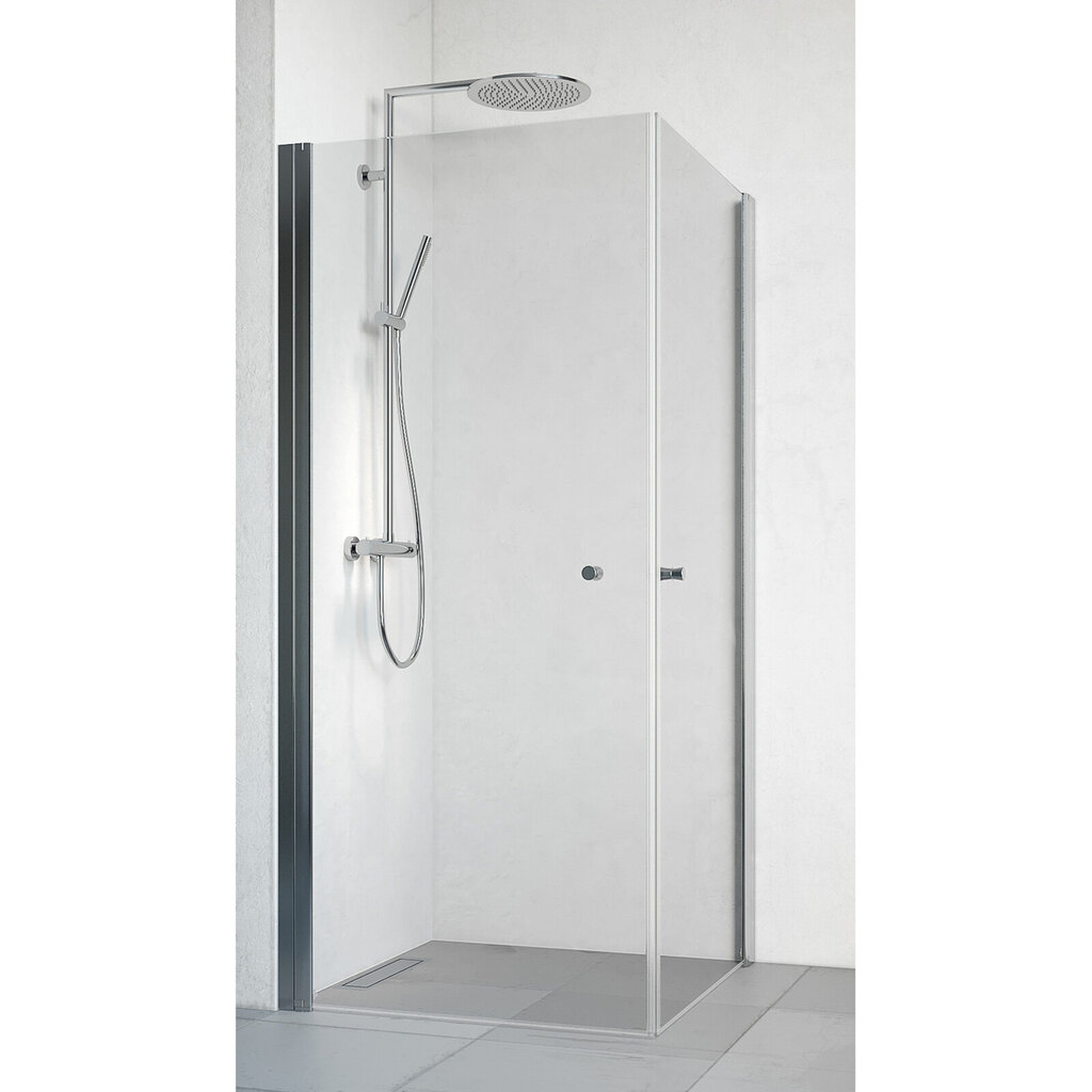 Duschhörna Spirit 90x90 rak matt klarglas