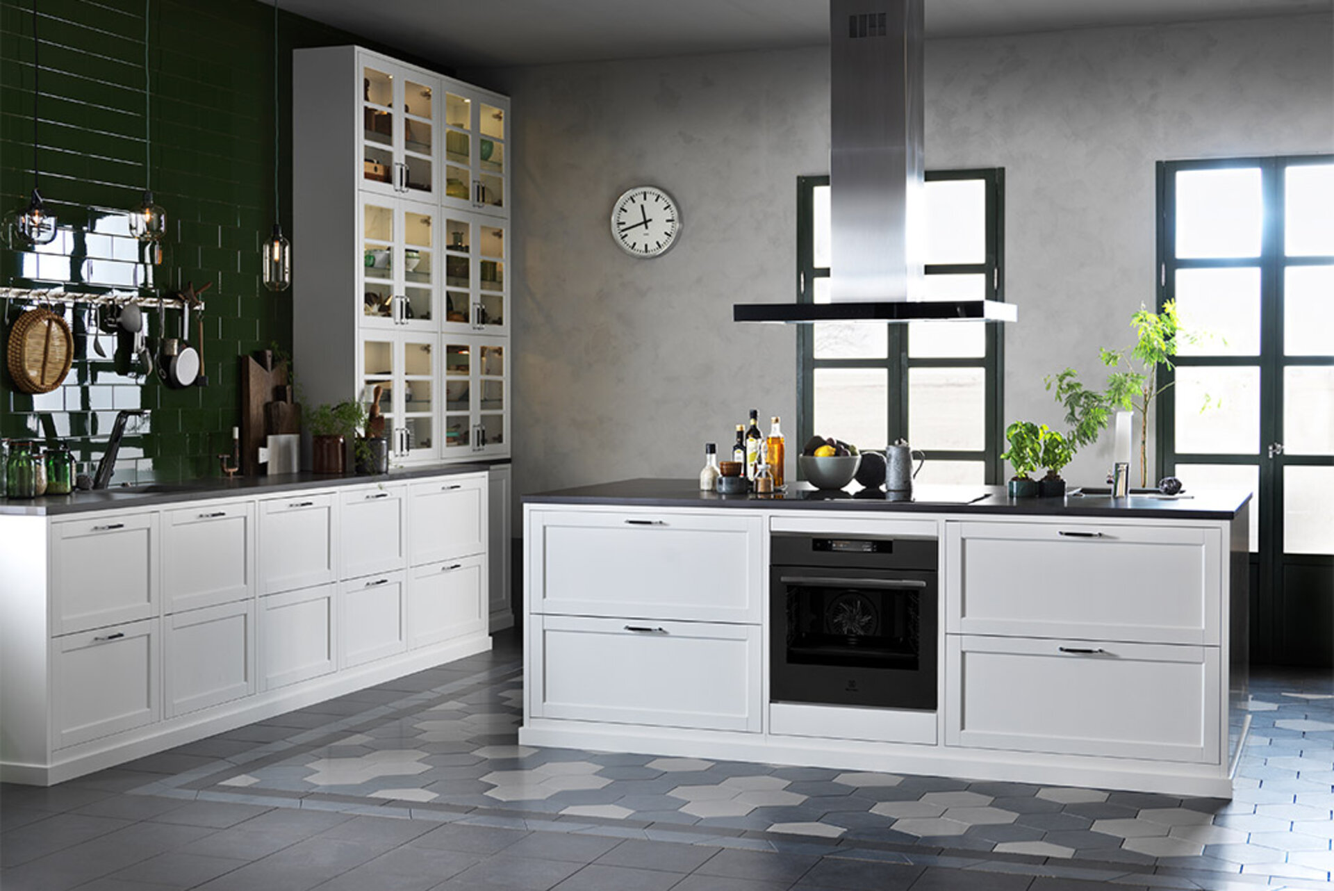 Kök med köksö - Inbyggda funktioner Kök med köksö - Inbyggda funktioner