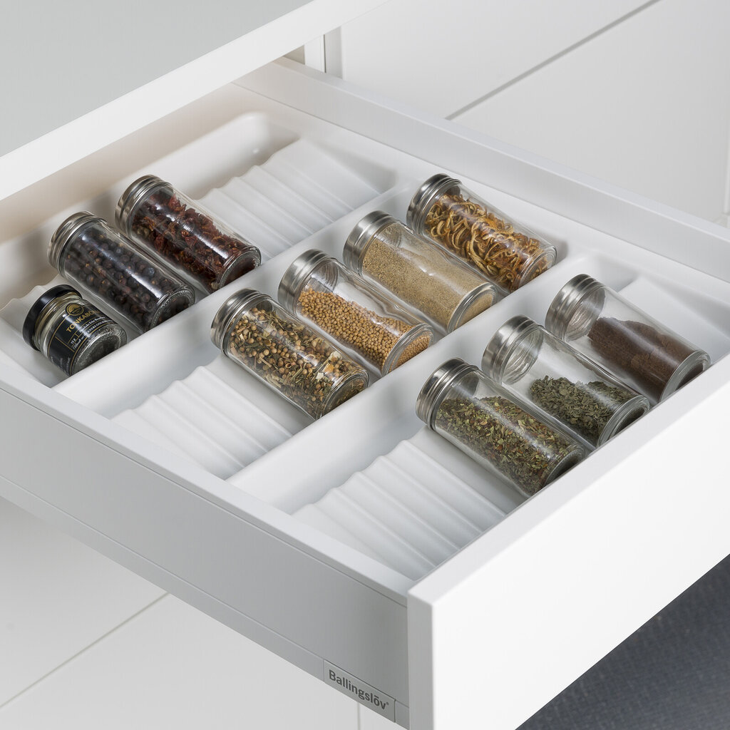 Kryddfack 45 vit plast