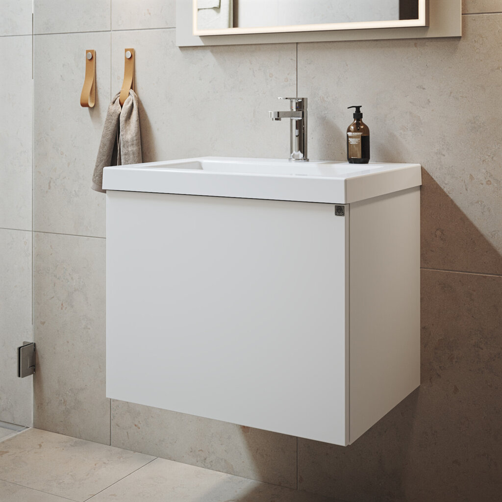 Badrumspaket KA60B Bright lucka vit 60 miljö Badrumspaket KA60B Bright lucka vit 60 miljö