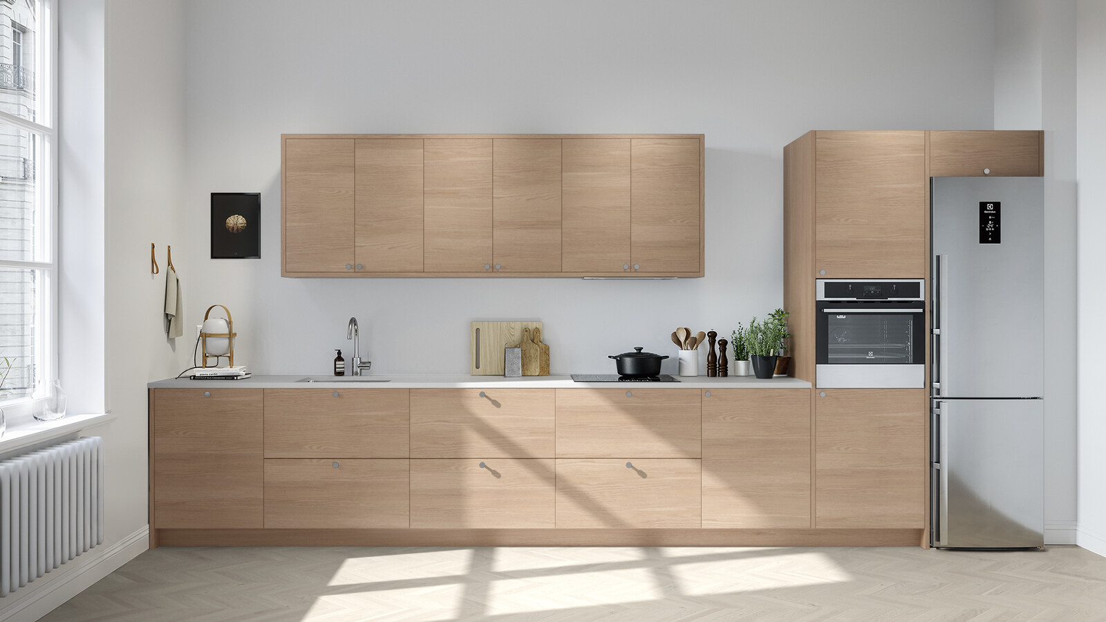 Bistro ek vitpigment rakt kök Bistro ek vitpigment rakt kök