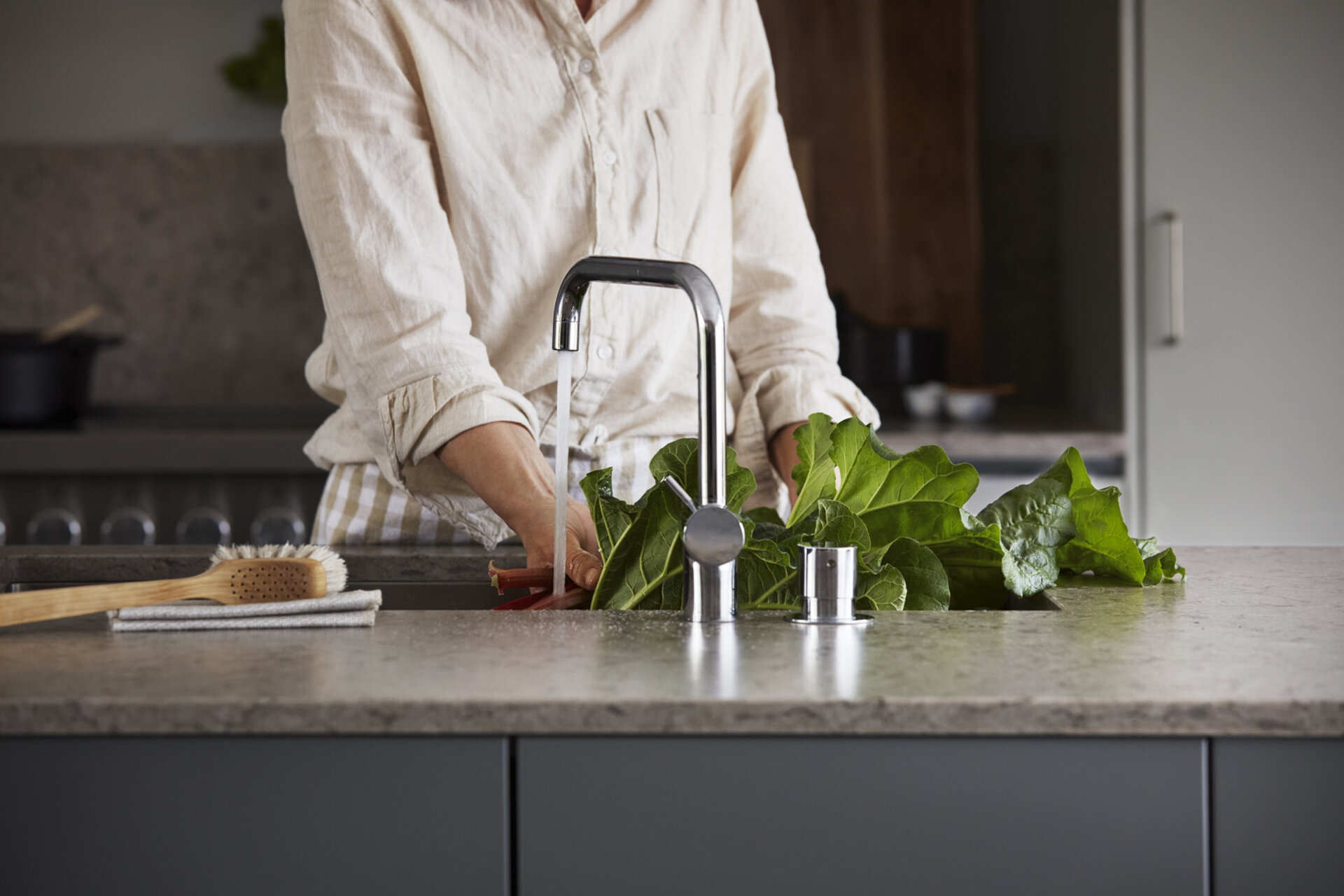 Köksinspiration Line varmgrå Bistro gröngrå Köksinspiration Line varmgrå Bistro gröngrå