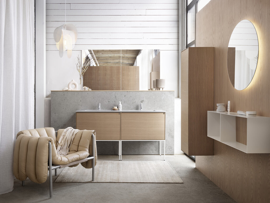 Badrumsinspiration Vanity ek vitpigment