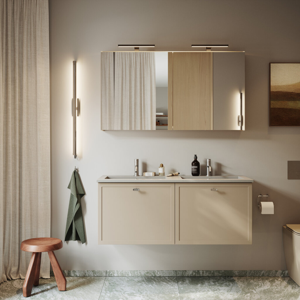 Badrumsinspiration Aroma mörkbeige Badrumsinspiration Aroma mörkbeige