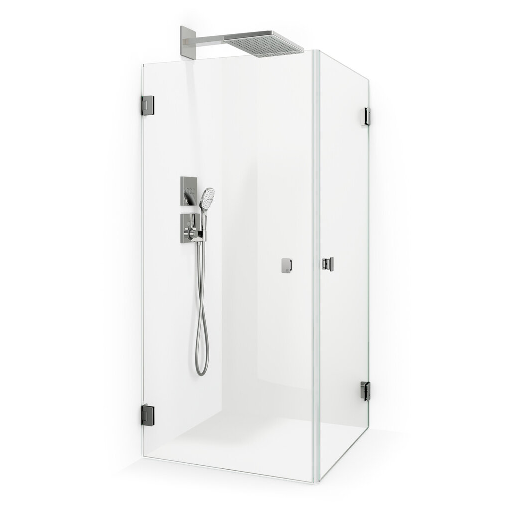 Duschhörna Grace 90x90 rak krom briljantglas