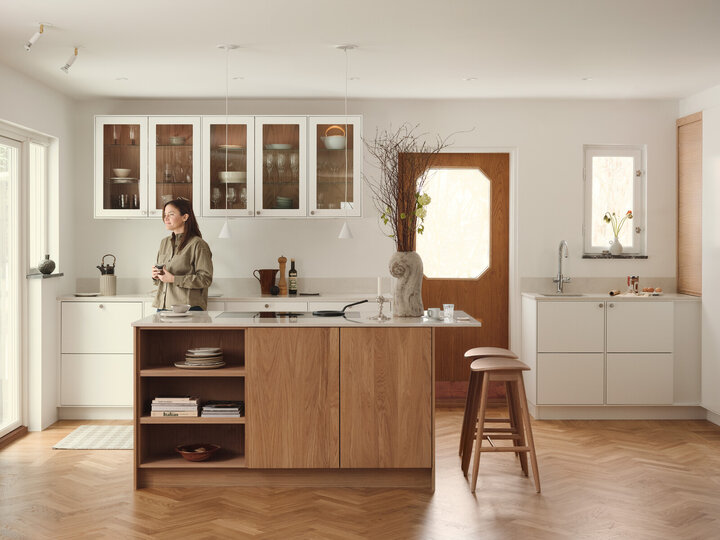 Köksinspiration Bistro vit Wood ek vitpigment Köksinspiration Bistro vit Wood ek vitpigment