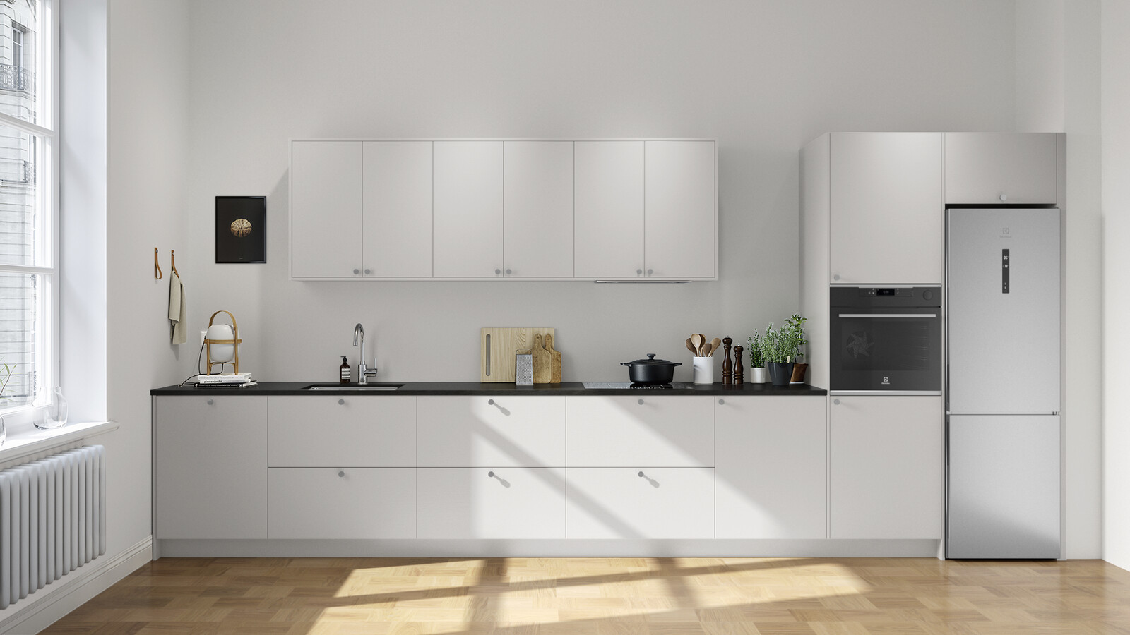 Bistro ask pärlgrå