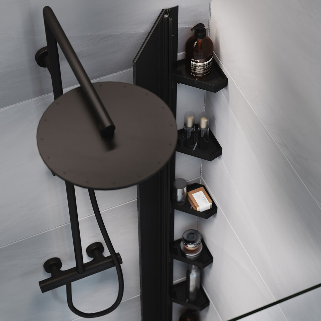 Dusjoppbevaring Hide svart Dusjoppbevaring Hide svart