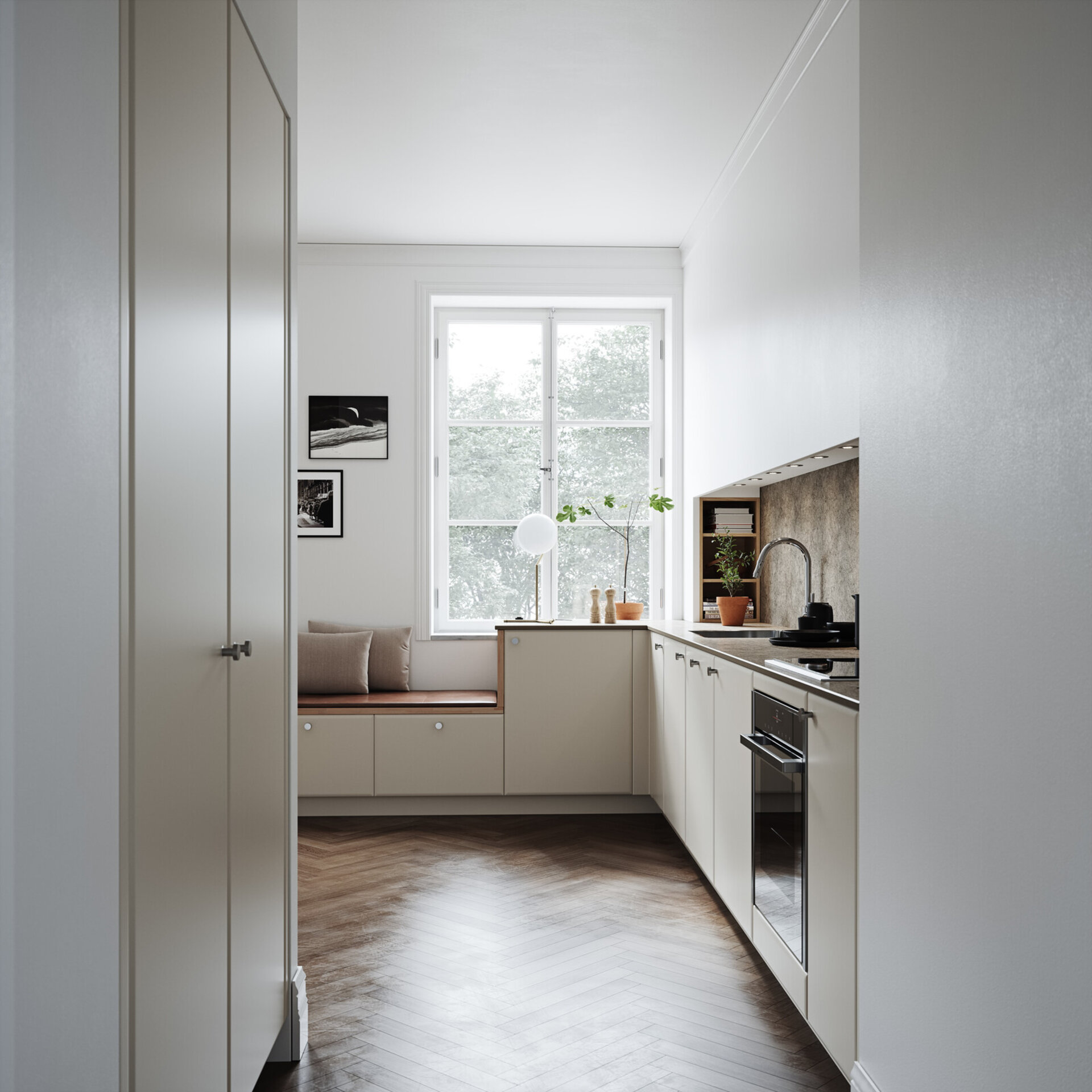 Köksinspiration Birka ostronbeige