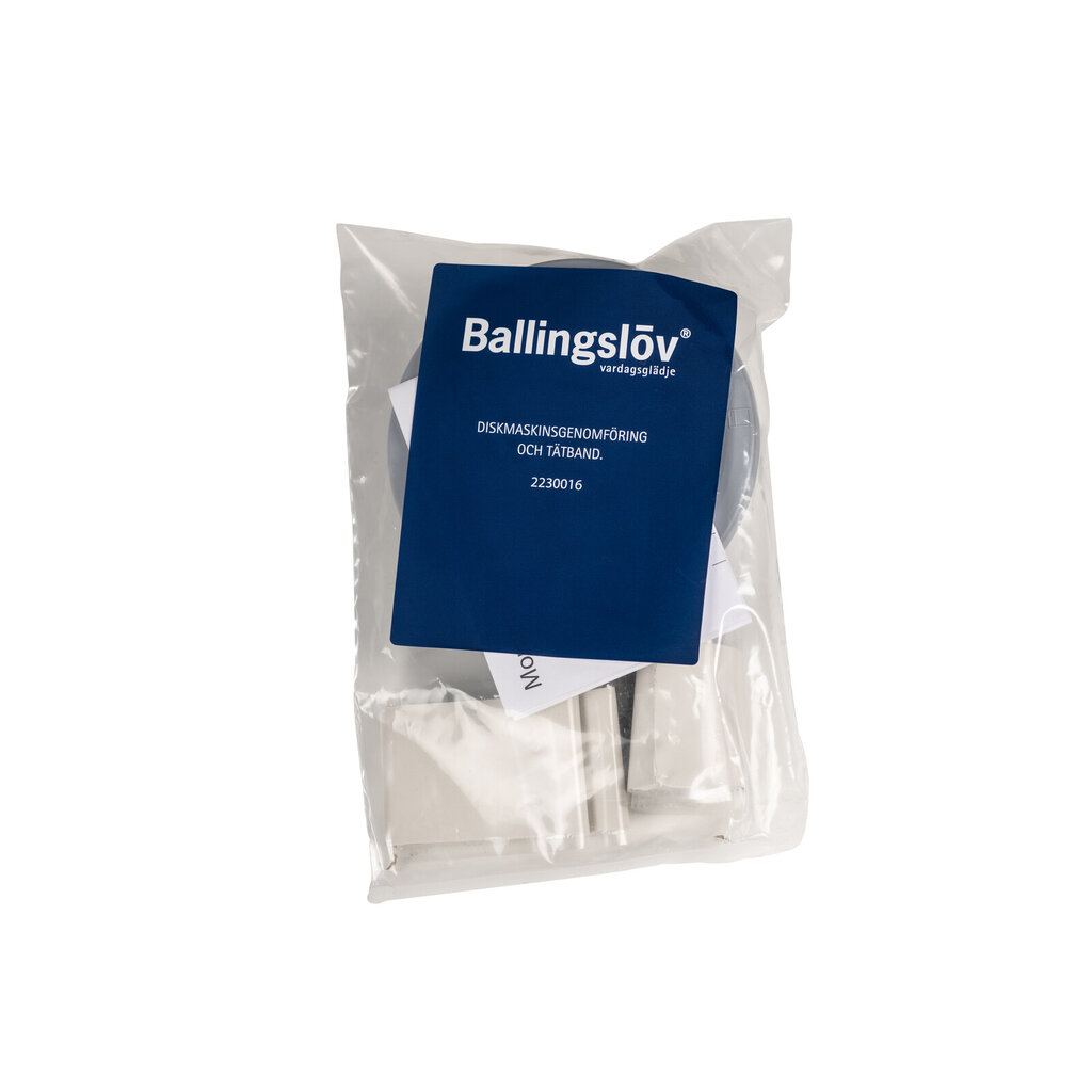 Diskmaskinsgenomföring och tätband