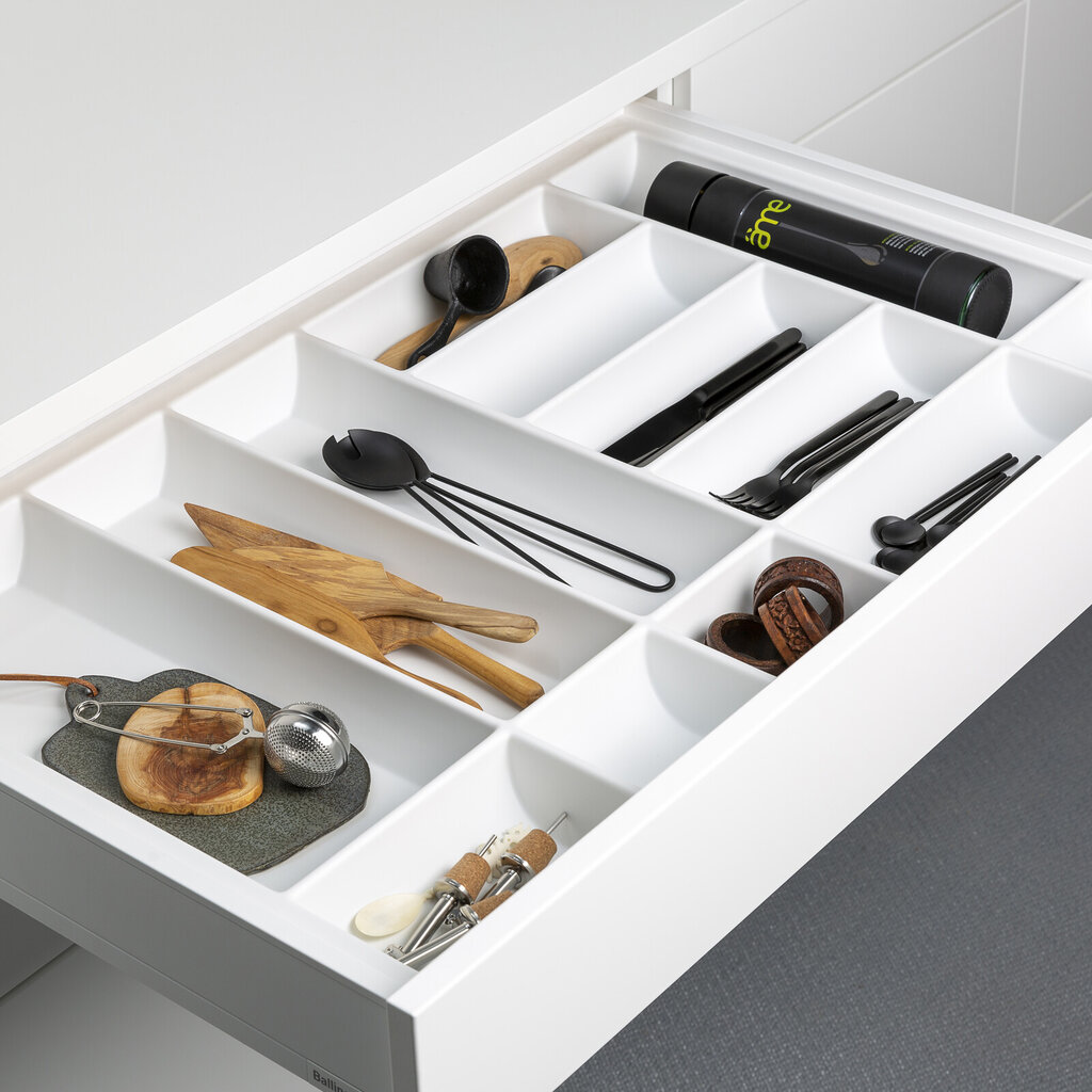 Insatsfack bestick 90 vit plast Insatsfack bestick 90 vit plast