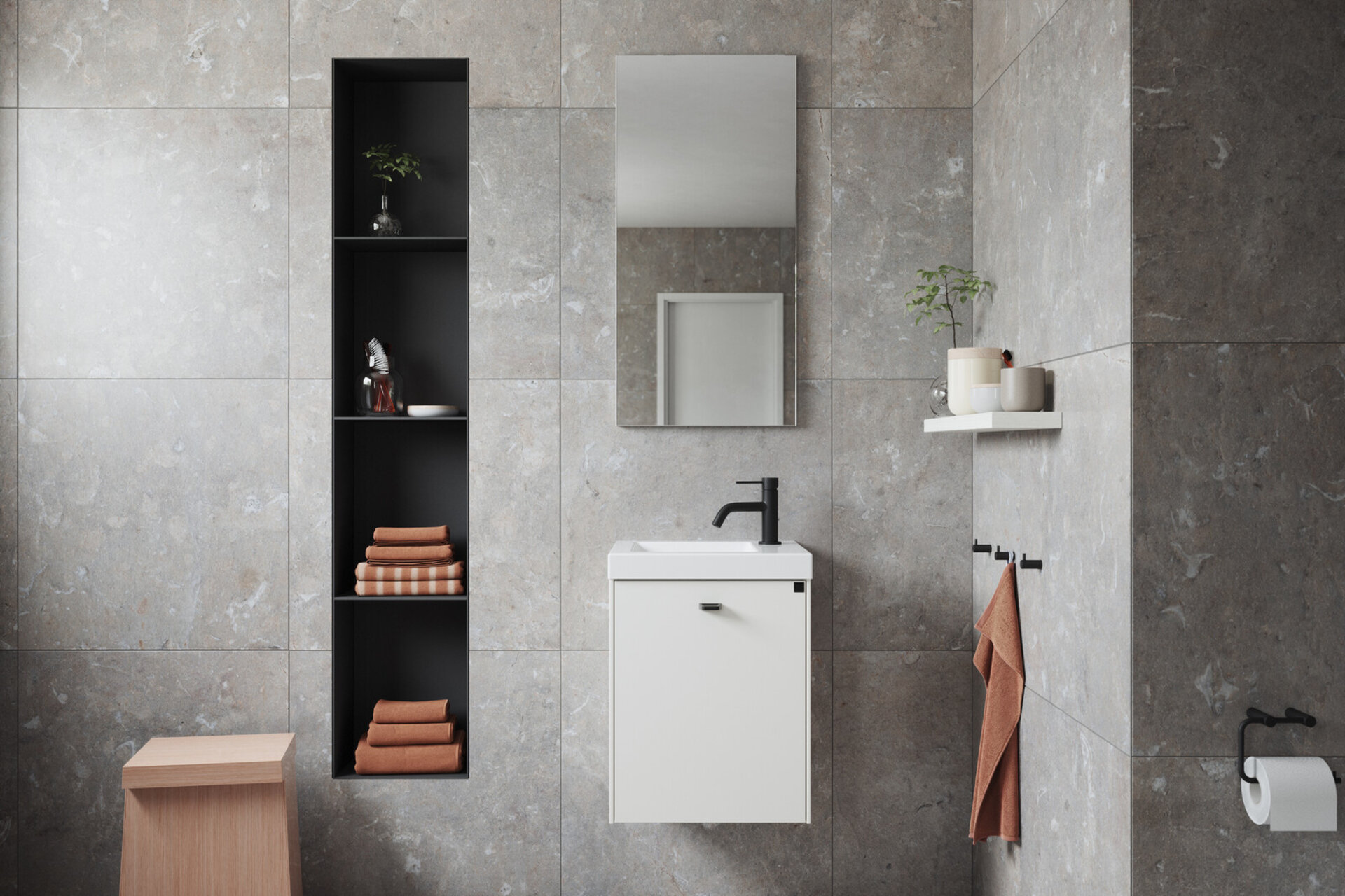 Badrumsinspiration Compact linnevit