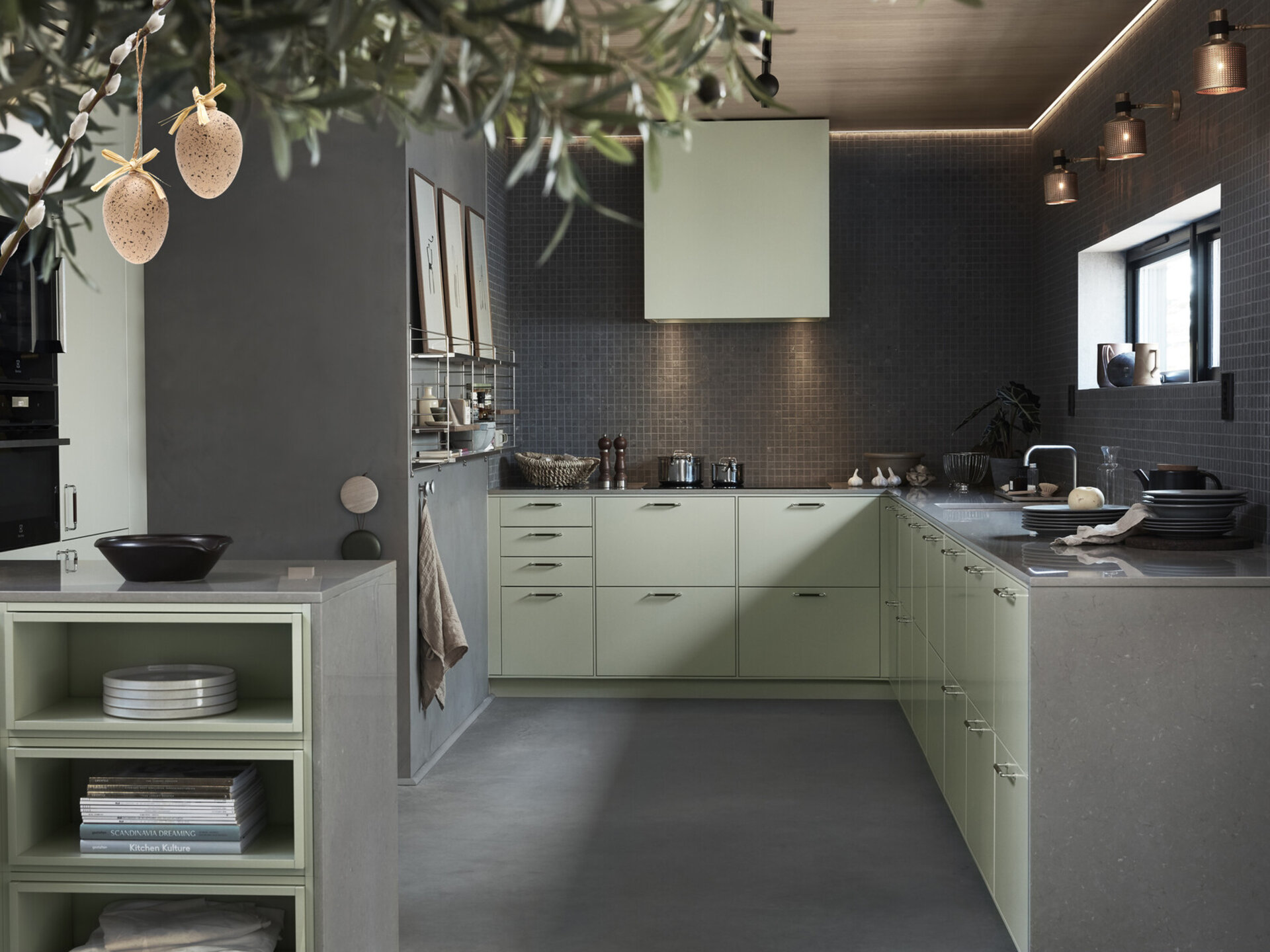 Köksinspiration Bistro lindblomsgrön system 10