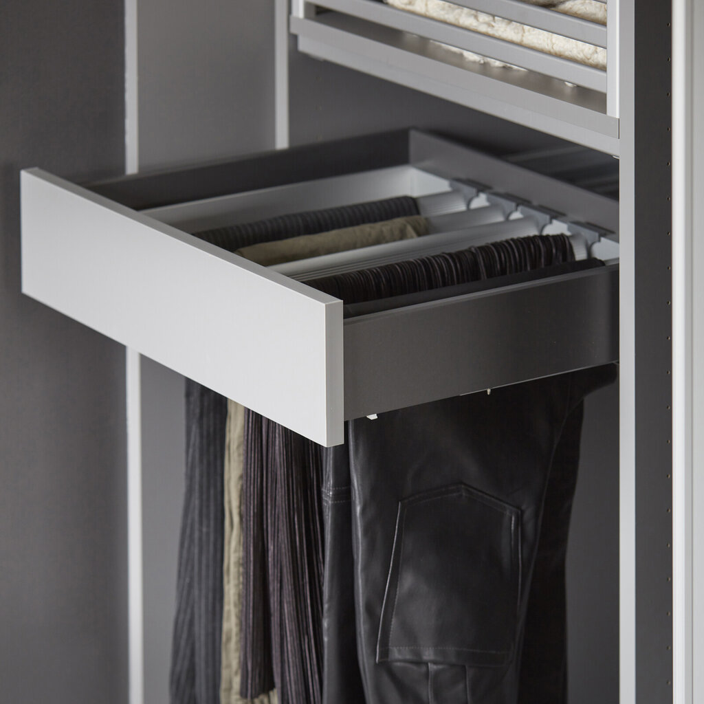 Garderobsinredning utdragbar byxhängare