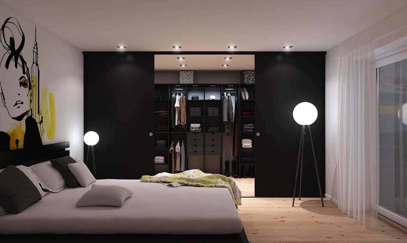 Garderobsinspiration walk in-closet